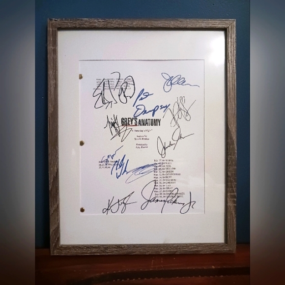 GREY'S ANATOMY signed autographed photo COA Hologram main image 0